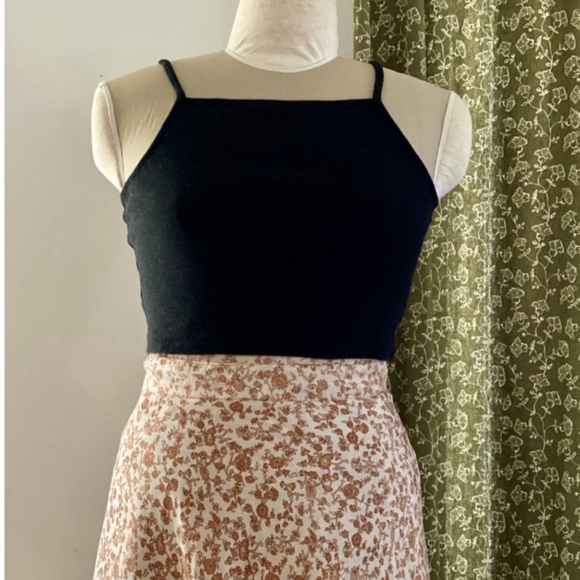 wild fable Tops - crop spaghetti strap tank in black